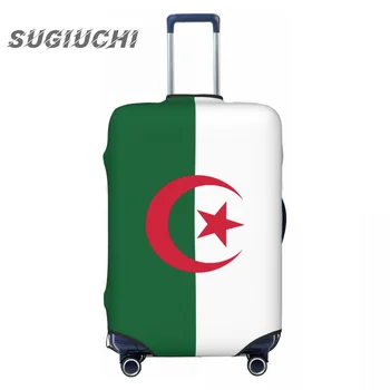 Cezayir Ülke Bayrağı Bagaj Kapağı Bavul Seyahat Aksesuarları Baskılı Elastik tozluk Çantası tekerlekli çanta Koruyucu