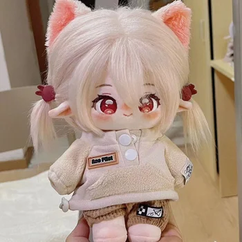 Oyun Anime Genshin Darbe Klee Peluş Doldurulmuş Bebek Vücut 20cm Cosplay Giyinmek Bebek Maskot Peluş Yastık Hayranları Hediye Noel