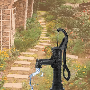 Samger Retro El Su Pompası Sürahi pompa dökme Demir Açık Yard Havuzları Bahçe Çiftlik İyi Süs bahçe dekorasyonu