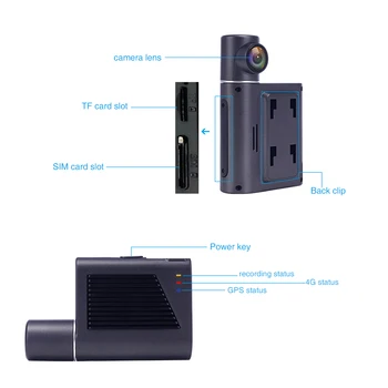 Fabrika Doğrudan Satış Çift Kameralar İle Canlı Video GPS İzleme WiFi DMS Uzaktan İzleme araba dvr'ı Kamera CMSV6 Filo yönetimi