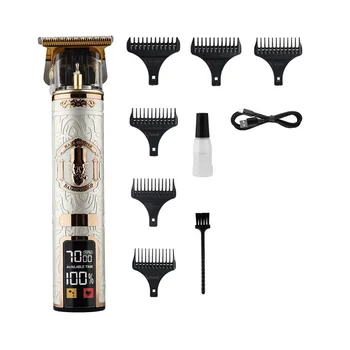 Elektrikli saç makasları USB Şarj Edilebilir Sakal Düzeltici Profesyonel Erkek Saç Kesme Makinesi Sakal Berber Saç Kesim, C