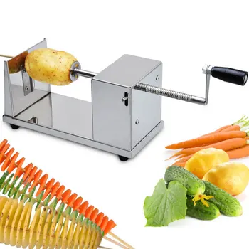 Yeni Mutfak Döner Kule Kesim Patates Cipsi Makinesi Altın El Vinç