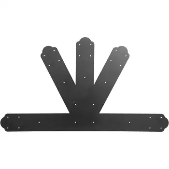 VEVOR Üçgen Levha, Siyah Toz Kaplı Kafes Bağlantı Plakaları, 6: 12 Pitch Üçgen Braketi, 4mm / 0.16