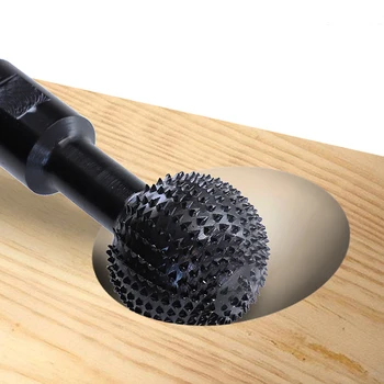 Döner Dosya Çelik Oyma 14 / 10mm Ahşap Oyma Topu Gouge Küresel Kesici Ağaç İşleme Topu şeklinde Taşlama freze kesicisi