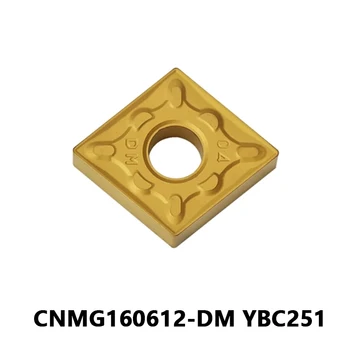 CNMG CNMG160612 Karbür Uçlar CNMG160612-DM YBC251 Çelik İşleme için CNC torna Freze Kesme Torna Dış Takım Çubuğu