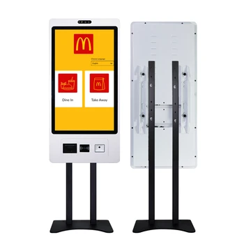 21.5 İnç İnteraktif Self Servis Ödeme Kiosk Otomatik Dokunmatik Ekran Kiosk Restoran için Kendi Kendine Sipariş Makinesi