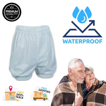 Yetişkin külot bezi yıkanabilir bezi şort inkontinans bakım pantolon anti-yatak ıslatma geçirimsiz yaşlı uzun pantolon