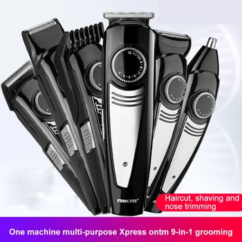 NIKAI USB Elektrikli saç makasları Çok Fonksiyonlu Taşınabilir Saç Kesme Makineleri Tıraş Berber T tipi Saç Kesme Makinesi Makas QBMY