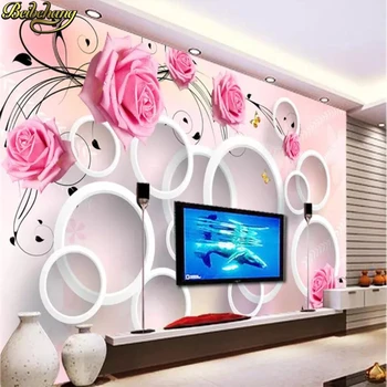 beibehang 3D tuğla çiçek kuş duvar resimleri duvar kağıdı TV zemin duvar kağıdı oturma odası yatak odası için duvar resimleri papel de parede 3D