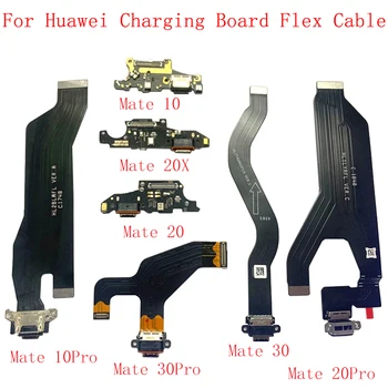Orijinal Şarj Bağlayıcı Flex İçin Huawei Mate 30 30Pro Mate 20 20X20 Pro10 10Pro V30 Flex Kablo USB PCB Kurulu Şarj Dock