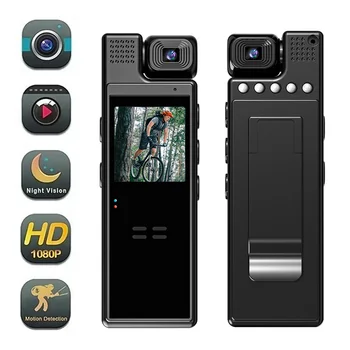 2023 Yeni 2K H. 264 Mov Mini Kamera Taşınabilir Dijital Video Kaydedici vücut kamerası Gece Görüş Kaydedici Minyatür Kamera
