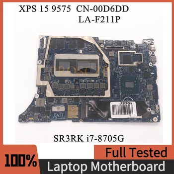 CN - 00D6DD 00D6DD 0D6DD Anakart İÇİN DELL XPS 15 9575 Laptop Anakart LA-F211P İle SR3RK ı7-8705G CPU 100 % Tam İyi Çalışıyor