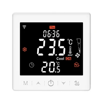 Su / Elektrikli sıcak yerden ısıtma Akıllı WiFi termostat sıcaklık kumandası Su Gaz Kazanı İçin lcd ekran Programlanabilir