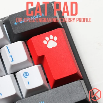 Yenilik kiraz profili dip boya heykel pbt mekanik klavye için klavye lazer kazınmış efsane kedi pedi ıso giriş siyah kırmızı mavi