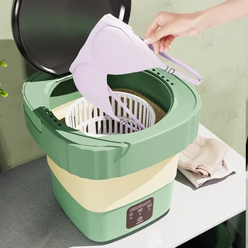 Taşınabilir Mini Katlanır Çamaşır Makinesi Yarı otomatik çamaşır yıkama makinesi Bebek İç Çamaşırı İç Çamaşırı Yıkama Seyahat için