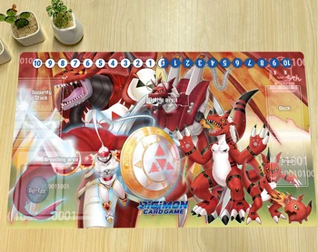 Digimon Playmat Dukemon Guilmon DTCG CCG Tahta Oyunu Ticaret Kartı oyun halısı anime fare altlığı sümen oyun aksesuarları Ücretsiz Çanta