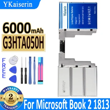 YKaiserin Pil G3HTA049H G3HTA050H 6000MAH Microsoft Surface Book 2 için Book2 13.5 İnç 1835 Bateria + Ücretsiz Araçlar