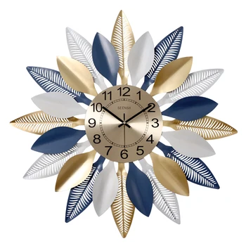 Iskandinav Yaratıcı Moda duvar saati Oturma Odası Yatak Odası Ev Dekorasyon Dilsiz Saatler Modern Minimalist Lüks Metal duvar saatleri