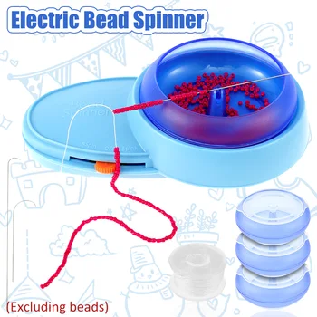 Elektrikli Boncuk Spinner Pil Kumandalı Boncuk Kase Spinner Kiti Ayarlanabilir Yön Spin Boncuk Yükleyici Kavisli Boncuklu