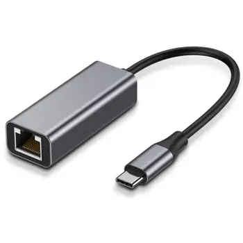 USB C Rj45 Lan Ethernet Adaptörü Ağ Kartı RJ45 Lan Ethernet Adaptörü Windows 10 İçin Macbook Mi PC USB Ethernet Kartı