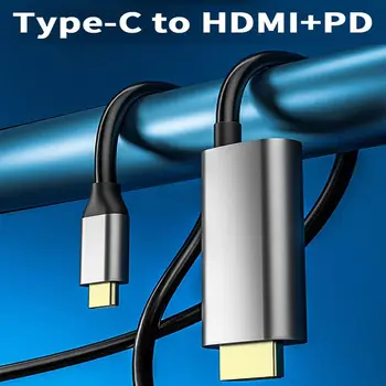 Cep telefonu laptop onarım istasyonu Dönüştürücü Thunder-bolt 3 USB-C Tip C HDMI uyumlu Kablo PD Şarj Video Adaptörü