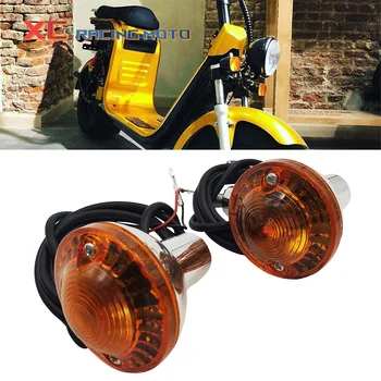 12v Evrensel 2 Adet Elektrikli Scooter Dönüş sinyal gösterge ışığı Citycoco Scooter Harley Scooter Yanıp Sönen Flaşör Amber ışık
