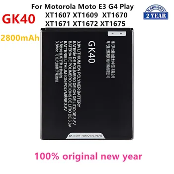 100 % Orijinal GK40 2800mAh motorola pili Moto E3 G4 Oyun XT1607 XT1609 XT1670 XT1671 XT1672 XT1675 Cep telefonu Pilleri