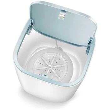 Mini Elektrikli Çamaşır Makinesi Taşınabilir USB İç Çamaşırı Temizleme Makinesi Çorap Bebek Giysileri Kompakt Yıkama Makinesi-Beyaz
