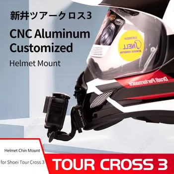 Araı Tur Çapraz 3 Özelleştirilmiş CNC Alüminyum Kask Çene Dağı GoPro Insta360 DJI Motosiklet Kamera Kask Aksesuarları