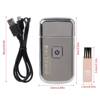 Mini USB Şarj Edilebilir Pistonlu Bıçak Elektrikli Tıraş Makinesi Tıraş Makinesi KM - 5088 için N0PF