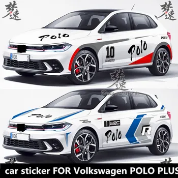 Yeni araba sticker Volkswagen POLO İÇİN artı güçlendirme moda spor araba çıkartması ve film aksesuarları