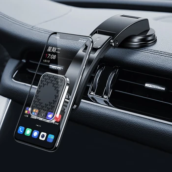 Araba Dashboard Telefon Dağı Otomatik 360 Derece Dönebilen Güçlü Manyetik Emme Cep telefonu tutucu iphone braketi Standları Samsung