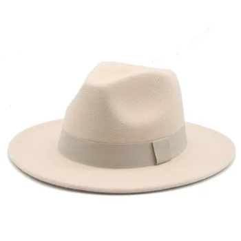 Kadın kap şapka erkekler için fedoras keçe moda panama şapel plaj zarif fascinator geniş şapka beyefendi şapka Balıkçılık