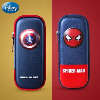 Disney Yeni karton kalem kutusu çocuklar için kalem çantası kaptan amerika örümcek adam kırtasiye kutusu kalem çantası erkek hediyeler mochilars