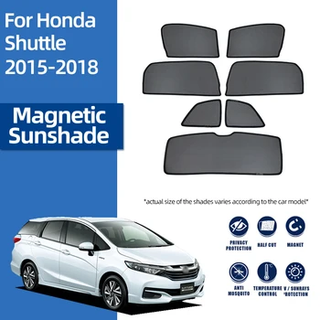 Honda Shuttle için GP7 2015-2021 Manyetik araba güneşliği Kalkan Ön Cam Kör Perde Arka Yan Pencere Güneş Gölge Siperliği