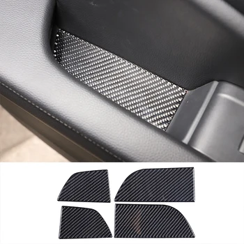 2015-2019 Honda Pilot için yumuşak karbon fiber araba Araba kapı depolama ızgara yuvası kapak Trim sticker araba Aksesuarları iç