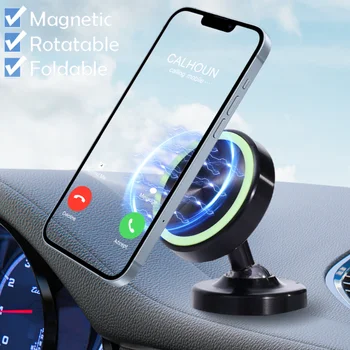 Aydınlık Araba manyetik telefon tutucu ön panel tutucu Standı Katlanabilir Gece Parlayan GPS Braketi Desteği Cep cep telefonu