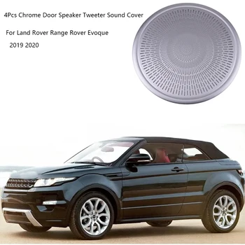4 Adet Alüminyum Alaşımlı Kapı Hoparlör Tweeter Ses Kapak Trim Yüzük Land Rover Range Evoque İçin 2019 2020 Araba Aksesuarları
