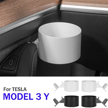 Sol Sağ Araba Kapı Su Bardağı Depolama Tutucu Kutusu Tesla Modeli 3 Y Kapı Şekillendirici Aksesuarları kaymaz Su Geçirmez