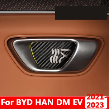 BYD HAN DM EV 2021 2022 2023 Araba İç Kapı Kolu Kase Metal Koruyucu Yama ayar kapağı Aksesuarları