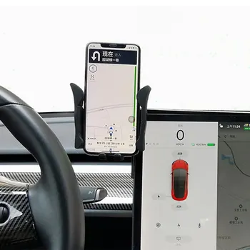 Tesla Modeli 3 araba cep telefonu tutacağı Kablosuz Şarj Depolama Gözlük telefon braketi İç Modifikasyon Araba Aksesuarları