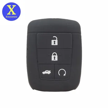 Xinyuexin 4 + 1 Düğme Değiştirme silikon kauçuk Araba Anahtarı Durum Kapak Fob için Chevrolet Holden Commodore Akıllı Tutma Çantası Koruma