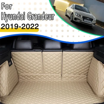 Araba Paspasları Hyundai Grandeur Azera IG 2019 2020 2021 2022 Deri Su Geçirmez Koruyucu Pedleri Araba Arka Gövde Mat Araba Aksesuarları