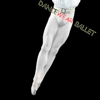 Yeni 2017 Ücretsiz Kargo Siyah Beyaz Naylon Spandex Ayaklı Dans Bale Tayt Erkekler Satılık