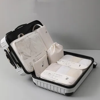 Büyük Kapasiteli Seyahat Saklama Torbaları Taşınabilir Giysi Ayakkabı Bagaj Organizatör Kozmetik Tuvalet Çantası Elektronik Ürün Paketi