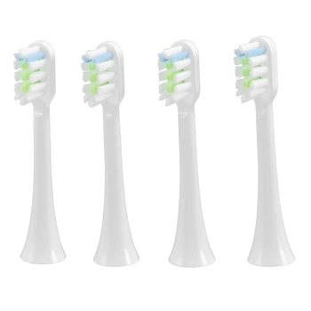 4 Adet Yedek Diş Fırçası Kafaları V1X3/X3U X1/X3 / X5 Elektrikli Diş Fırçası Kafaları Beyaz