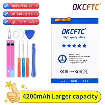 OKCFTC 4200 mAh LB002 lenovo için batarya S5 K520 K520T Akıllı Telefon
