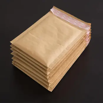 50 adet Yeni Kraft Kağıt Saklama Torbaları Nakliye Zarfları Kabarcık Kendinden Mühür Yastıklı Zarflar Darbeye Dayanıklı Nakliye Zarfları