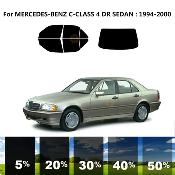 Önceden kesilmiş nanoceramics araba UV Pencere Tonu Kiti Otomotiv Cam Filmi MERCEDES-BENZ C sınıfı İçin W202 4 DR SEDAN 1994-2000