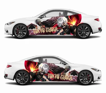 Anime ITASHA Tokyo Ghoul Ken Kaneki Araba Sarma Kapı Yan Çıkartmalar Çıkartması Fit Herhangi Bir Araba Vinil grafik araba çıkartmaları Araba Çıkartması